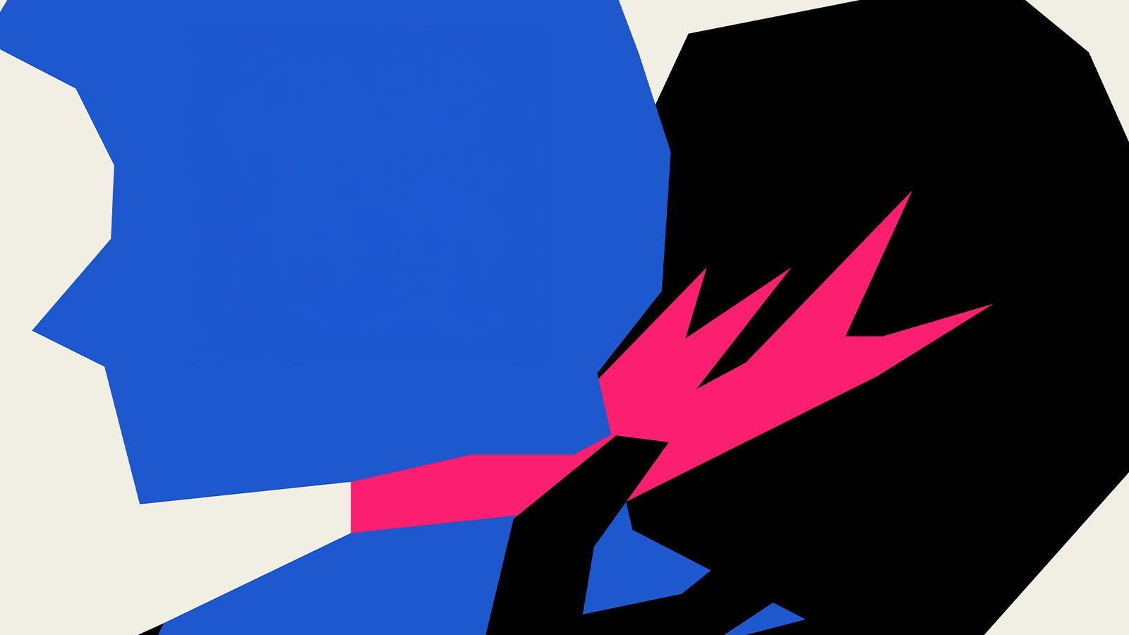 Abstract geometric illustration created for the Azul de niño film poster.