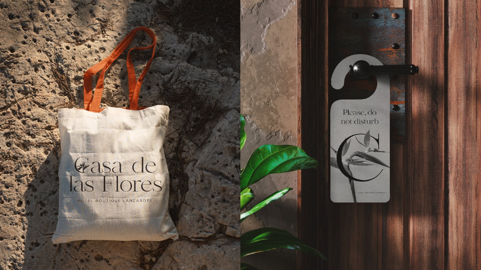 Casa de las Flores identity applied across printed pieces.